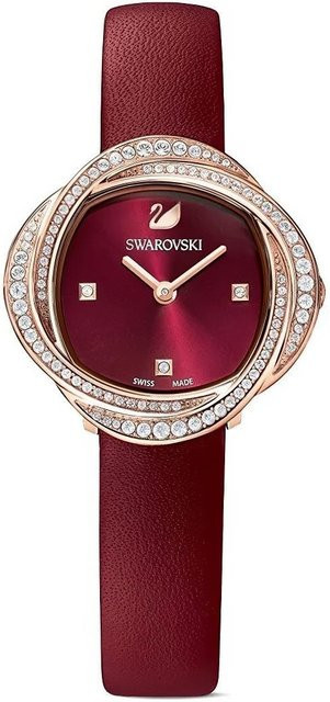 Swarovski Damenuhr Kristallblume Rot - Bild 1