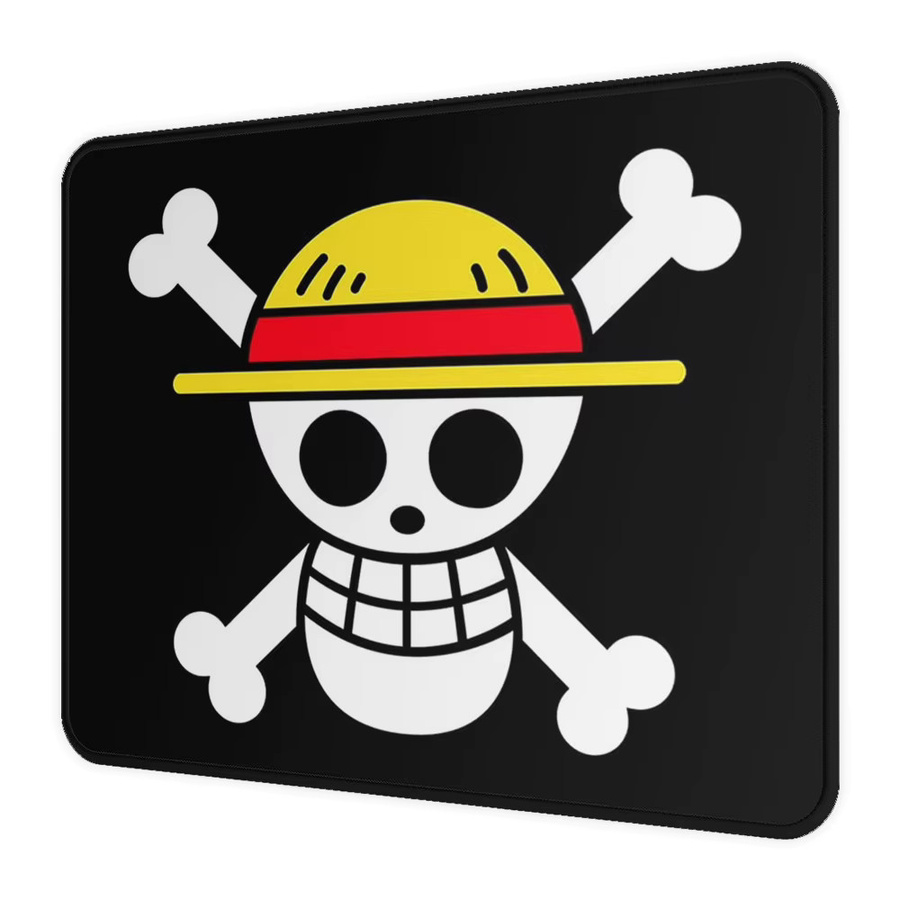 Bandai One Piece Anime Mauspad in Schwarz – Kawaii Gaming Schreibtischunterlage für Tastatur und Laptop - Bild 6