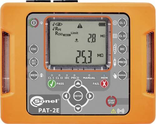 Sonel PAT-2E Gerätetester nach VDE-Norm 0701-0702 in Orange - Bild 1
