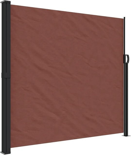 vidaXL Seitenmarkise ausziehbar Braun B: 300 cm, H: 180 cm - Bild 1