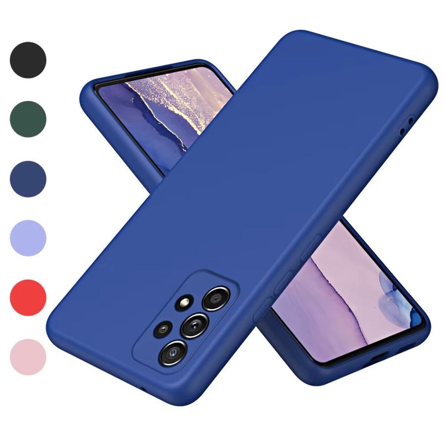 Flüssiges Silikon Soft Case für Samsung Galaxy A-Serie in Rot - Bild 2