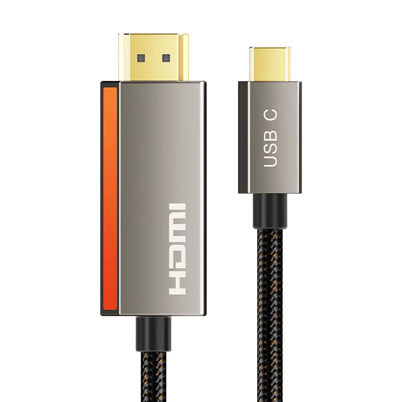 CABLETIME 8K USB-C zu HDMI Kabel mit Zinklegierung und geflochtenem Design für Laptop und Monitor, unterstützt 8K@60Hz, 4K@144Hz und 2K@240Hz - Bild 4