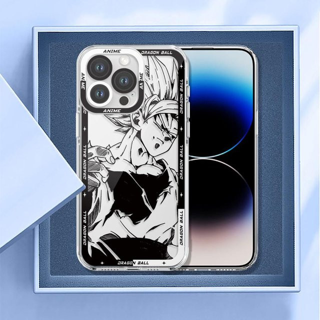 Transparente Handyhülle mit Dragon Ball Vegeta Design für iPhone Modelle - Bild 1