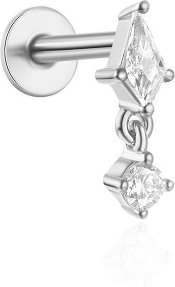 Ohrringe 925 Silber, Zirkonia, Damen - Bild 1