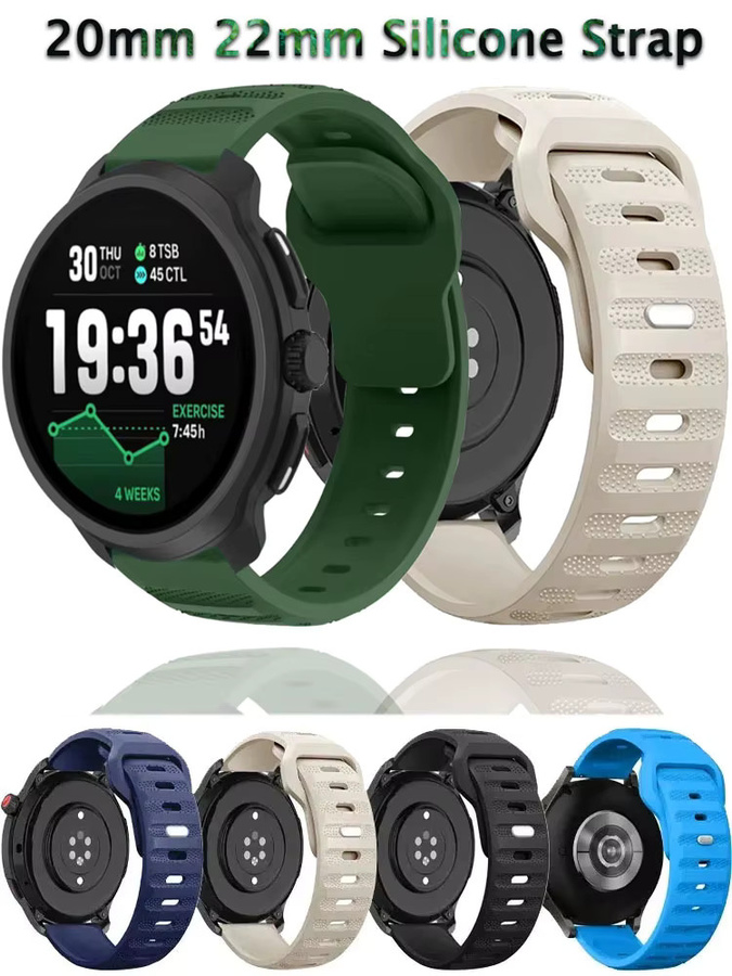 Silikonarmband, 20mm 22mm, Unisex - Bild 5