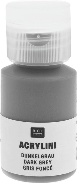 Rico Design Acrylini Acrylfarbe Dunkelgrau - Bild 1