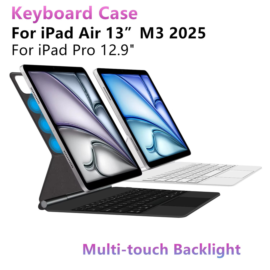 Apple Magic Keyboard Smart Case für iPad Air 13 Zoll in Schwarz mit spanischem QWERTY-Layout - Bild 5