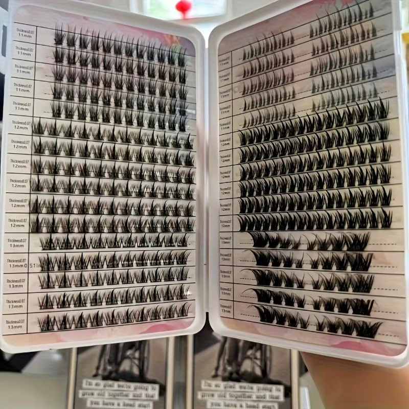 LIMEIKAI Künstliche Wimpern, Black, Unisex, 448 Bündel - Bild 4