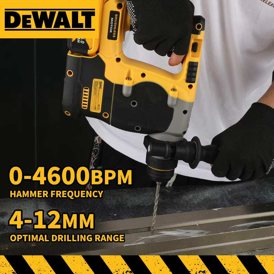 DeWalt DCH273 Rotations-Schlagbohrmaschine 18 V/20 V MAX SDS Bürstenlos in Gelb (ohne Akku) - Bild 4