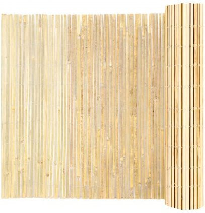 VEVOR Sichtschutz aus natürlichem Bambus, dekoratives Bambuslatten-Zaunelement für Garten, Balkon und Terrasse, H x B: 183 x 488 cm - Bild 1