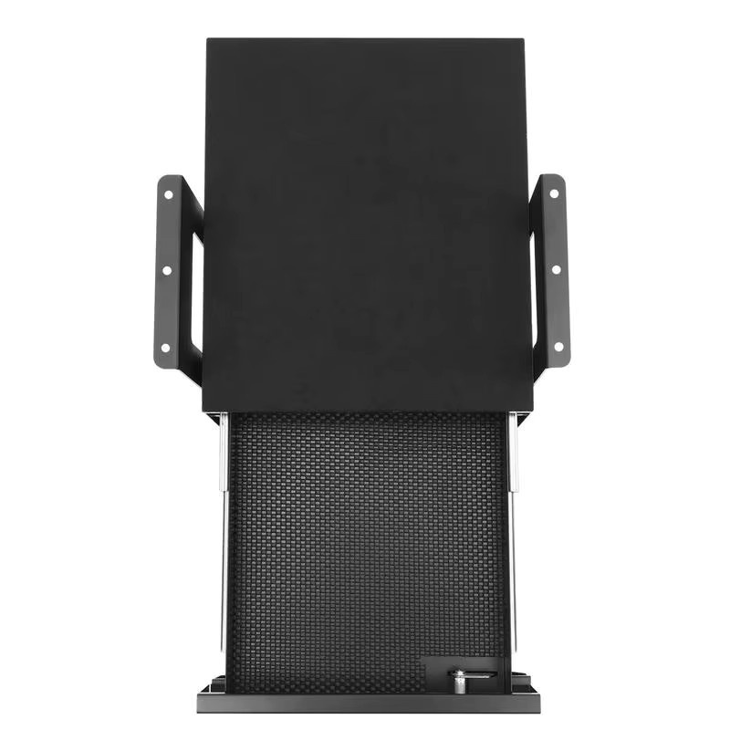 Abschließbare Untertischschublade in Schwarz als 2-stufiger Aufbewahrungsorganizer für deinen Schreibtisch, B/T/H: 36,5 x 33,5 x 25 cm - Bild 6