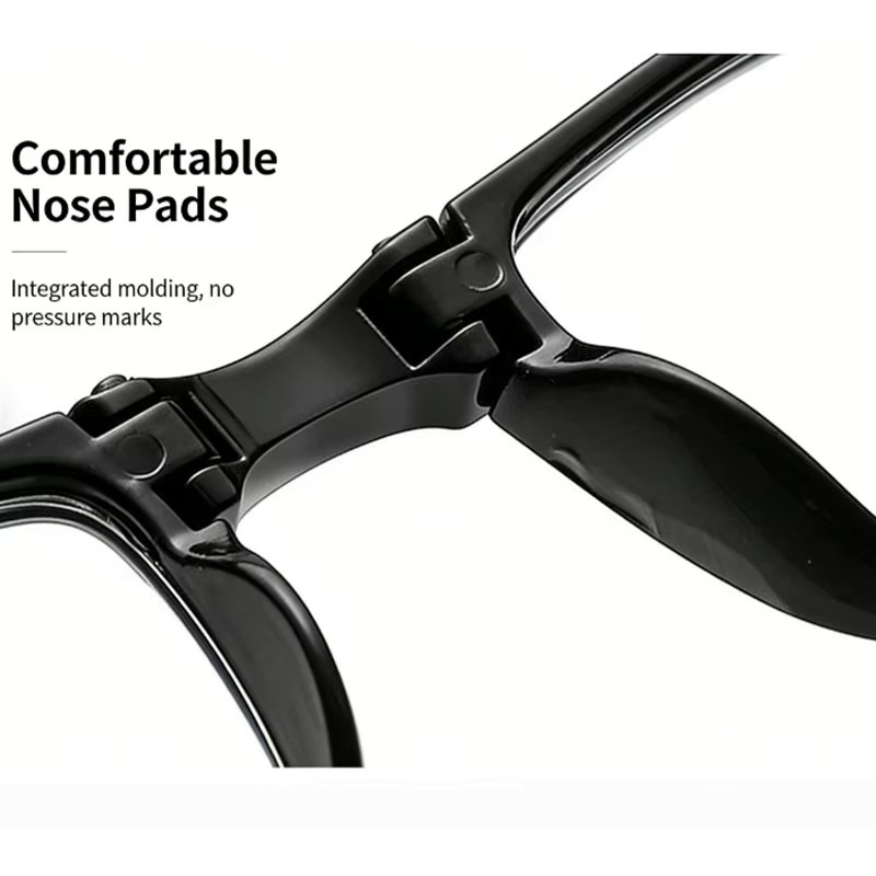 CHUANCHEN Lesebrille, Unisex, Vollrand, rechteckig, Schwarz, Kunststoff - Bild 3