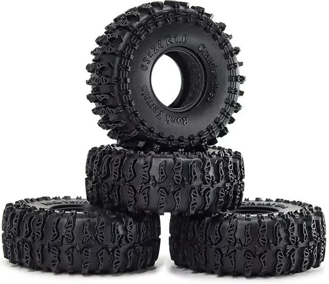 Semalam Gummi-Radreifen, 4-teiliges Set, Schwarz, 63 mm - Bild 1
