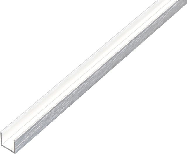 GAH Alberts U-Profil aus Aluminium in Silber, Mill-Finish, B/H: 10 x 10 mm, Länge: 2.000 mm - Bild 1