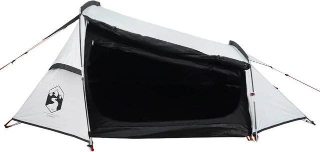 Furnicato Campingzelt Tunnelzelt Weiß Verdunkelnd H x B x T: 96 x 243 x 165 cm - Bild 1