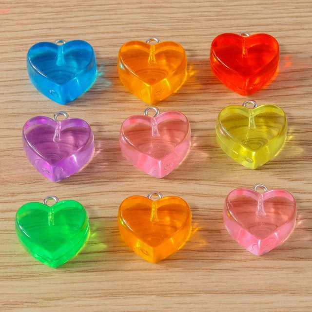 Gritavo Herz Charms Anhänger, Harz, Bunt, Unisex - Bild 1