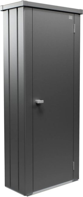 Biohort Terrassenschrank Julia S High in Dunkelgrau-Metallic, H x B x T: 180,9 x 77,7 x 40,9 cm - Bild 1