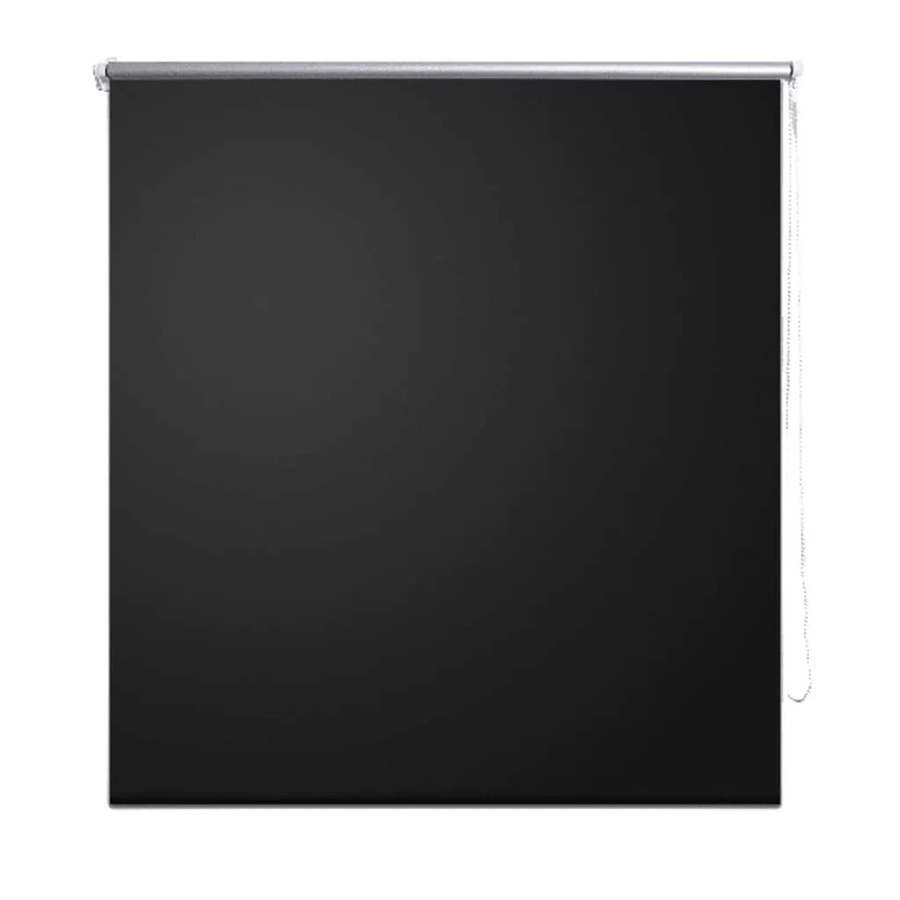 vidaXL Verdunkelungsrollo Schwarz mit Wärmedämmung, Breite: 100 cm, Höhe: 230 cm - Bild 2