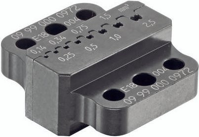 HARTING Crimpeinsatz 09 99 000 0972 in Schwarz - Bild 1
