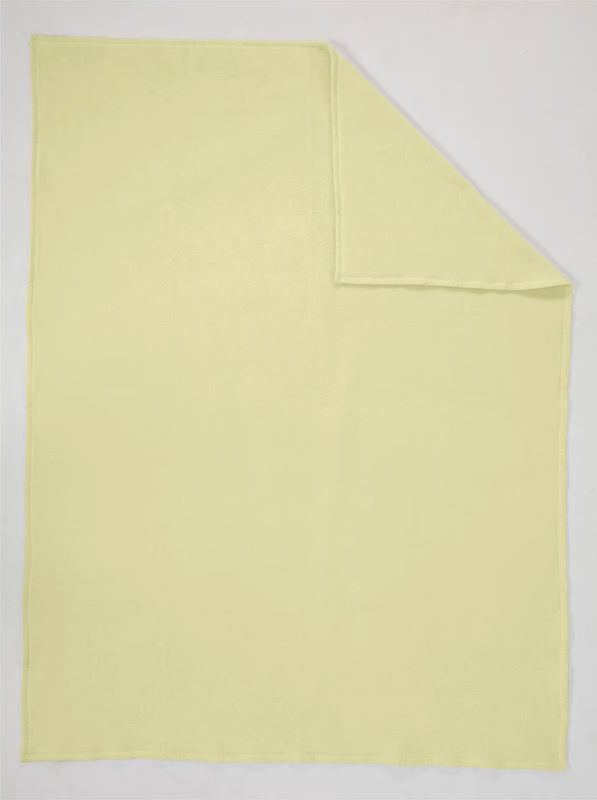 Biederlack Wohndecke Grün aus Baumwolle und Polyester B/T: 150 x 100 cm - Bild 1