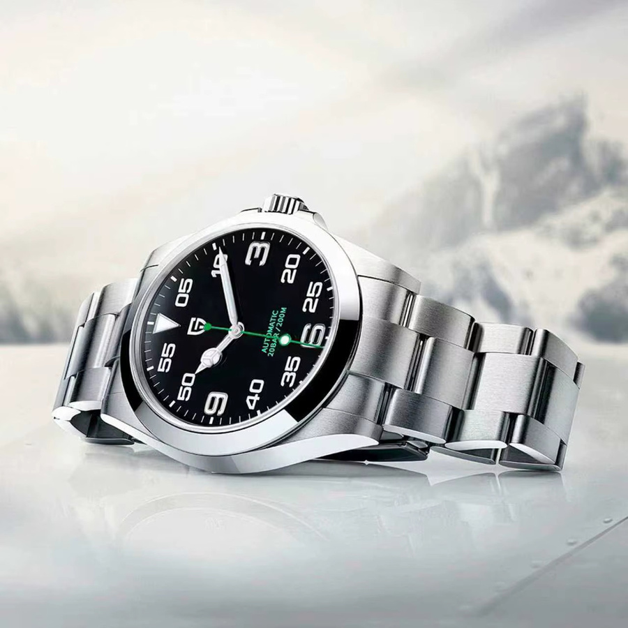 PAGANI DESIGN Automatikuhr, Edelstahl, 40 mm, Herren, Schwarz - Bild 5