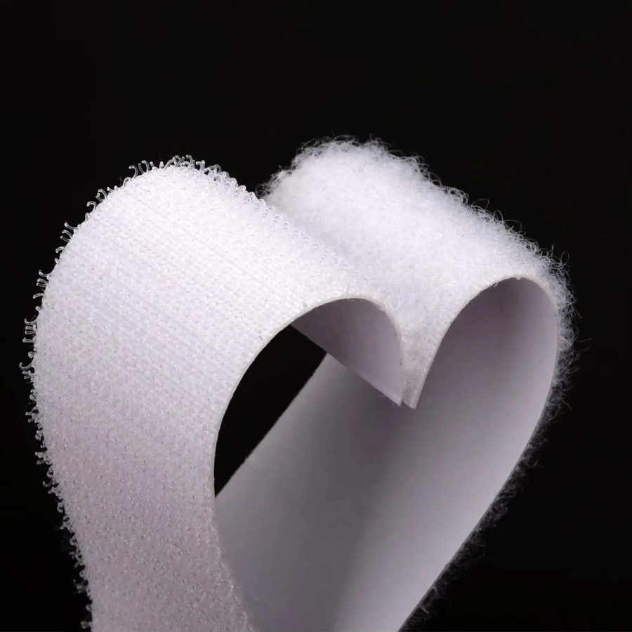Doppelseitiges selbstklebendes Klettband in Weiß für Heim-DIY, Fenster, Türen und Bastelarbeiten, Breite: 2,0 cm, Höhe: 0,5 cm - Bild 3