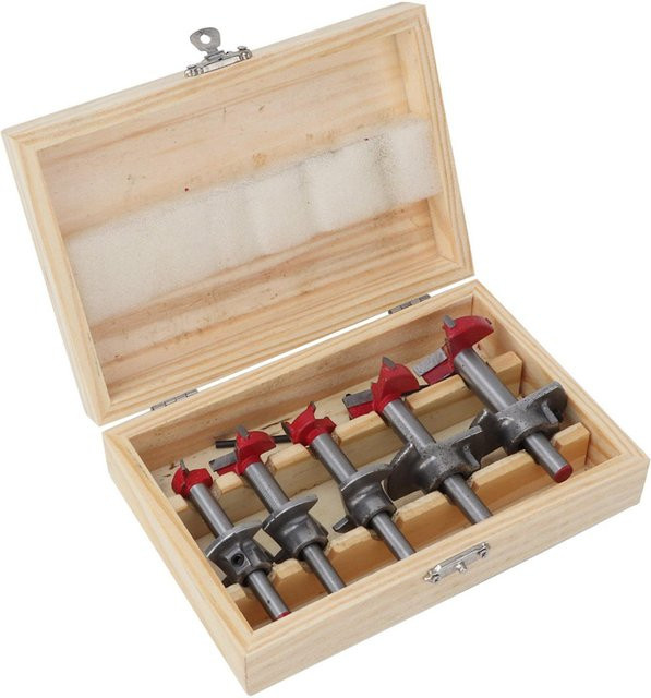 Fishine Forstnerbohrer Set 5-teilig mit Carbide-Spitze in Multicolour, Durchmesser: 15 mm, 20 mm, 25 mm und 30 mm und 35 mm - Bild 1