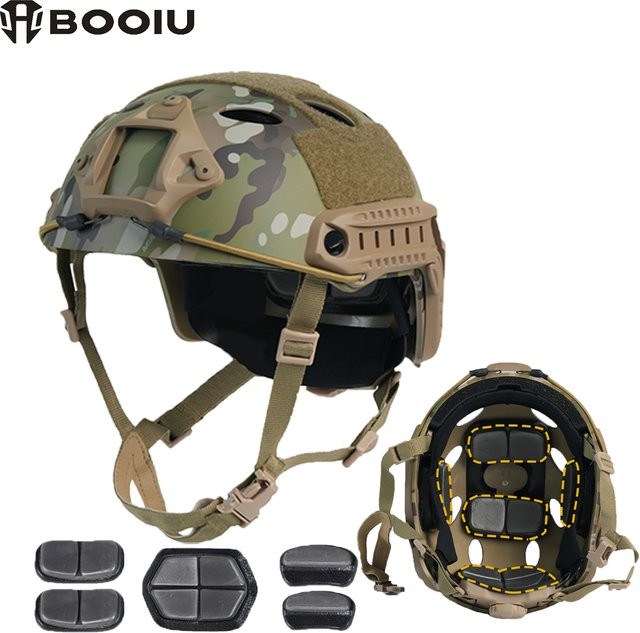 Taktischer Schutzhelm BOOIU aus verdicktem ABS mit verstellbarem Knopf in Multicolour - Bild 1