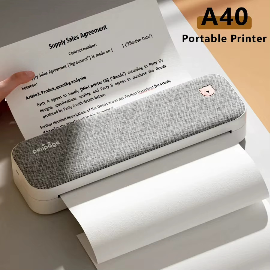 Peripage A40 Thermodrucker für Fotos und Notizen mit App-Steuerung für Büro, Schule und Reise - Bild 3