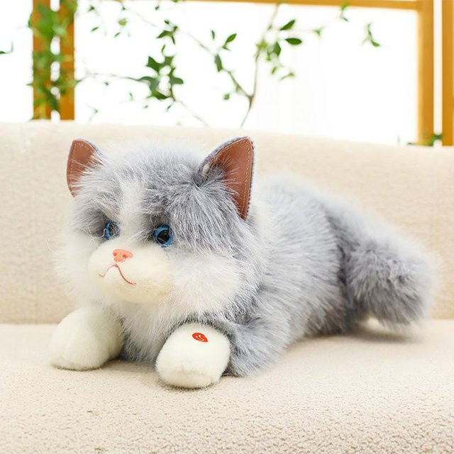Dai Langjiao Ragdoll-Katzenpuppe, Plüschtiere, 45cm, Grau - Bild 1