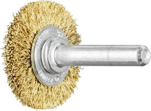 PFERD Rundbürste RBU ungezopft aus Messing mit Ø 30 x 6 mm und 0,20 mm Drahtstärke in Gold - Bild 1