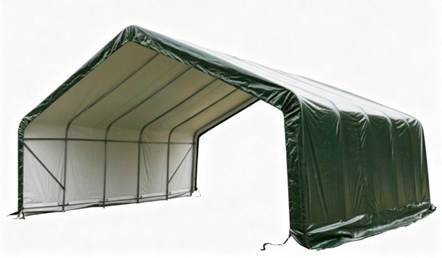 Grüne Weidezelt-Überdachung B/T/H: 670 x 610 x 370 cm - Bild 1