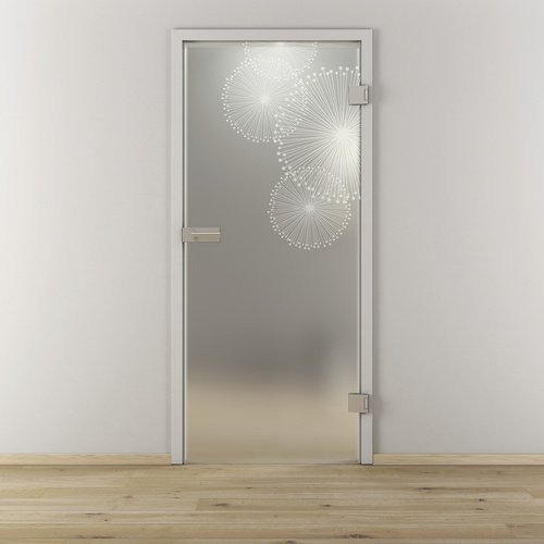 NOVADOORS Glasdrehtür NOVA 507, matt-transparent, B/T/H: 95,9 x 38,05 x 197,2 cm - Bild 1