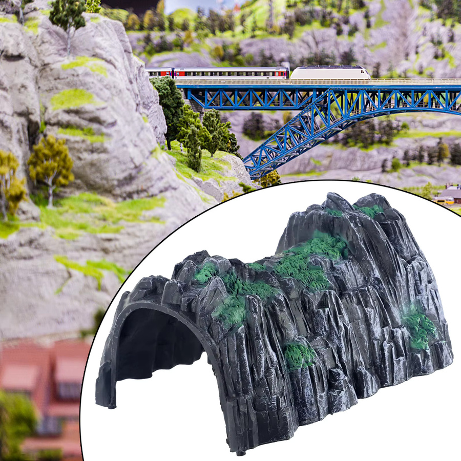 Modell Eisenbahn Zubehör, Kunststoff, Tunnel, Maßstab 1:87 - Bild 5