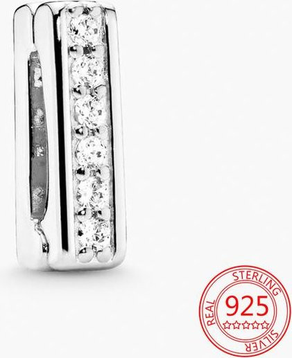 Stuart Woo Clip-Charm, 925 Silber, Perle, Zirkonia, Damen - Bild 1