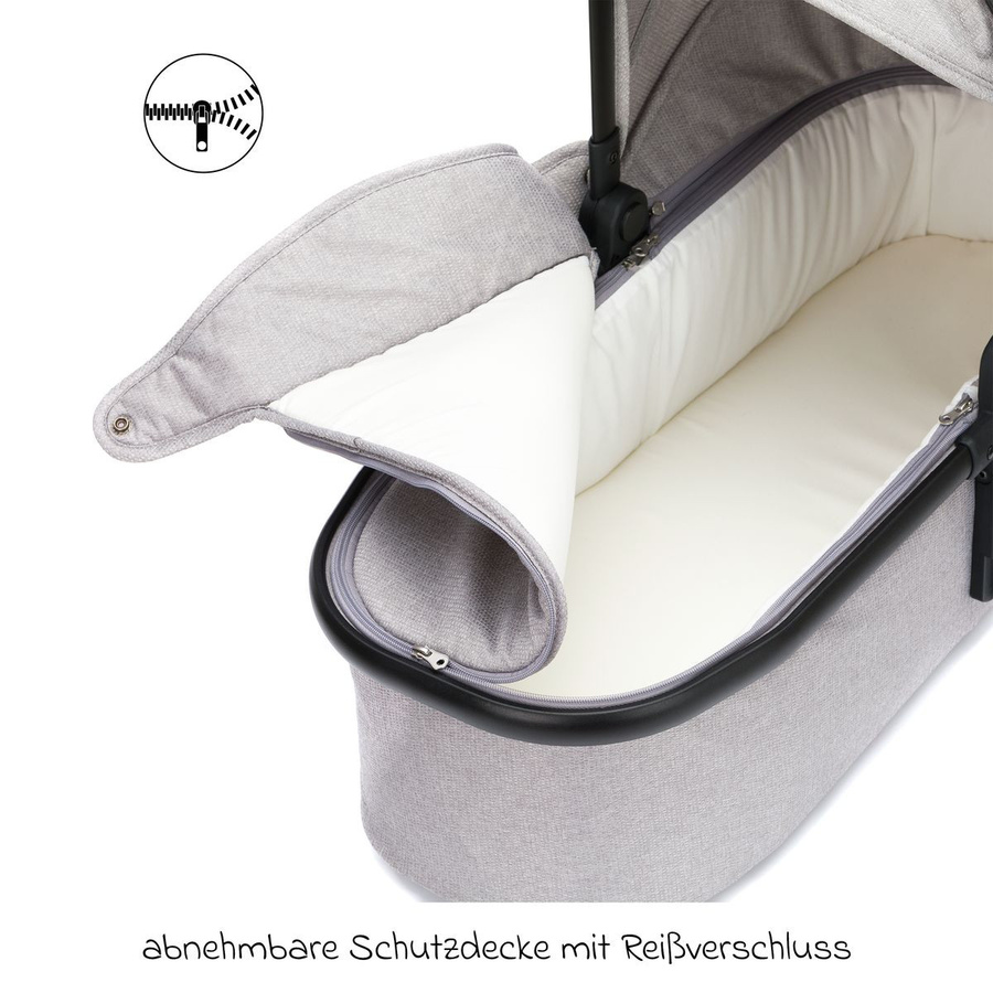 Fillikid Babywanne für Zwillingswagen Duette in Grau - Bild 4