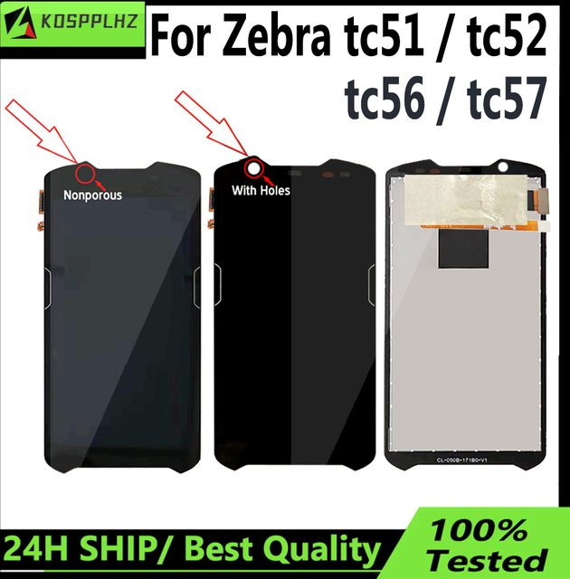 Zebra LCD Display mit Touch Screen Ersatz für TC51 TC56 TC52 TC57 TC510K TC56CJ TC56DJ in Schwarz - Bild 1