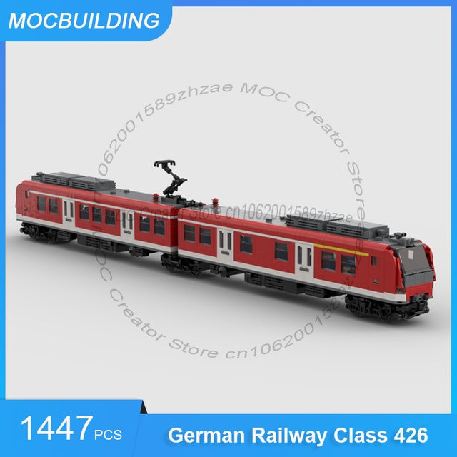 MOCBUILDING Deutsche Eisenbahn Klasse 426 Zugmodell, Bausteine, 1447 Teile - Bild 1