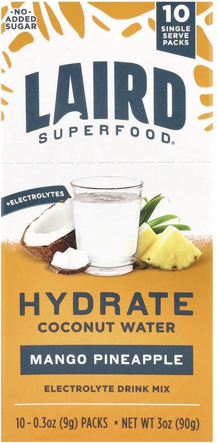 Laird Superfood, Sportgetränk, Mango-Ananas-Geschmack, 10 x 9 g - Bild 1