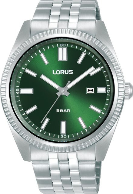 Lorus Armbanduhr, Quarz, Edelstahl, Grün, 42 mm, Herren - Bild 1