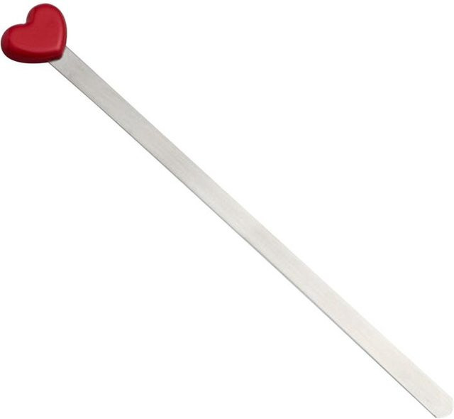 Yiran Furniture Metall Lesezeichen mit Liebesherz in Rot und Silber aus rostfreiem Stahl - Bild 1