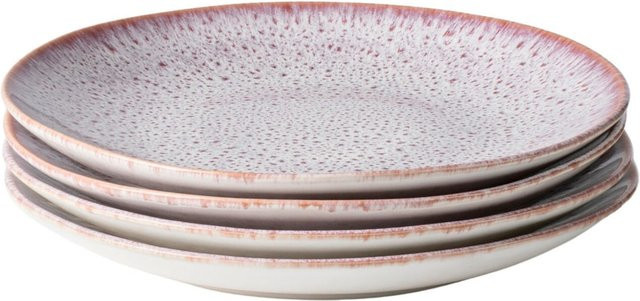 Gipfelstück Dessertteller-Set Alpenwiese aus Steinzeug in Pink, White und Multicolour mit floralem Design - Bild 1