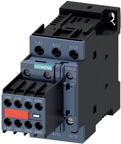 Siemens Leistungsschütz 3RT2023-1BB44-3MA0 mit 3 Schließern in Grau - Bild 1