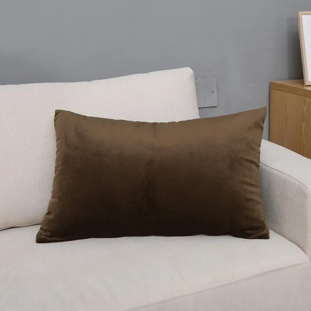 Dekorativer Samt Kissenbezug von JMG Clothing in Braun, Rechteckig, Breite: 30 cm, Höhe: 50 cm - Bild 1