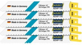 Hazet Sägeblätter Satz für Stichsägen für Holz und Metall, Silber, 5 Stück - Bild 1