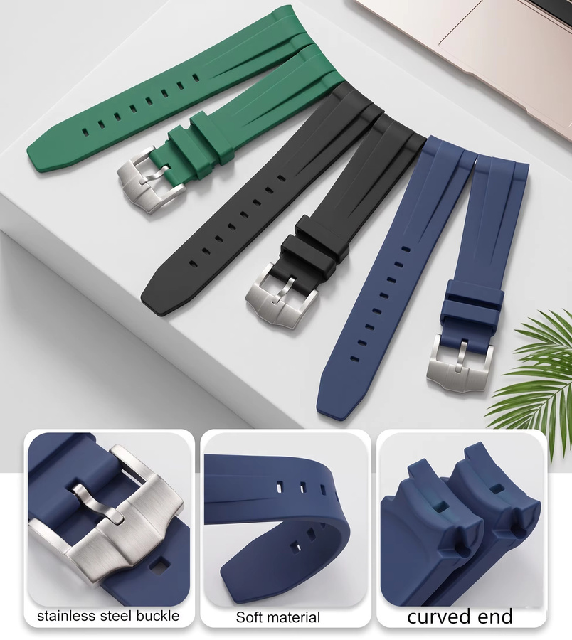 ChronoLink Uhrenarmband Silikon, 20 mm, Herren - Bild 1