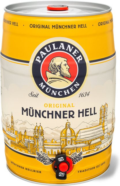 Paulaner Original Münchner Hell Bierfass 5 l - Bild 1