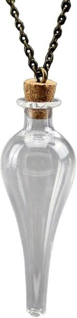 Halskette Glasflaschen-Amulett, gray, Damen - Bild 1