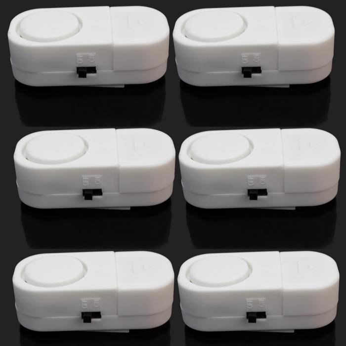 LG-EXPRO 6er Set Kabellose Magnetische Alarmsensoren mit Sirene für Haus und Büro - Bild 2