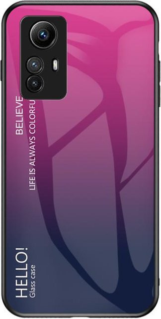 Xiaomi Redmi Note 12S Handyhülle mit gehärtetem Glas und weichem Silikonrahmen in Multicolour - Bild 1